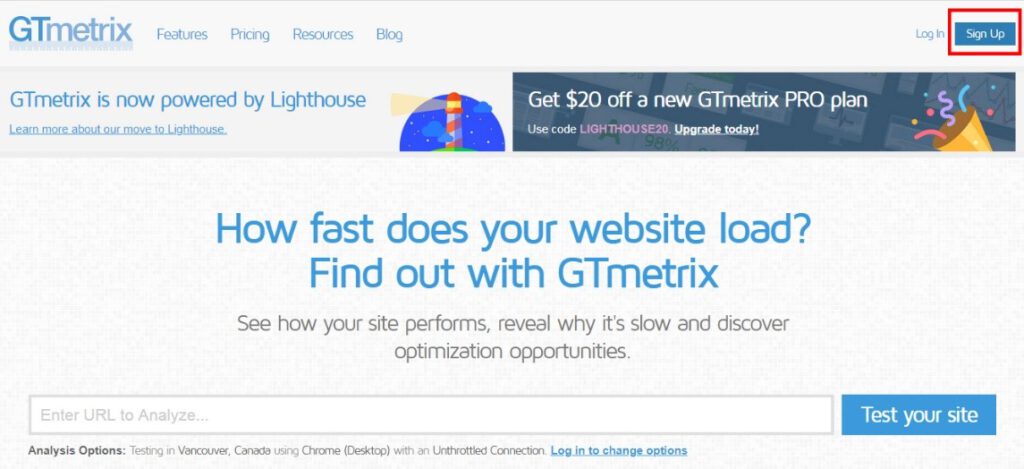 بررسی سرعت سایت وردپرس با GTmetrix for WordPress